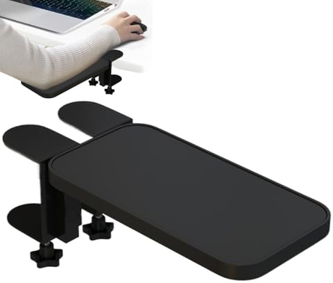 Armstöd för skrivbord | Ergonomiskt utdragbart armstöd för skrivbord | Armbågsdyna i metall bekväm bordsförlängare för bärbar dator och arbete