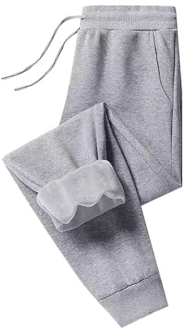 Cocila Fleece Lined Joggers for Women UK Winter Thermal Warm Trousers Thick Furry Drawstring Pants Ladies Warm Workout Tracksuit Bottoms Casual Sweatpants Jogging Running Fitness Trousers Pockets