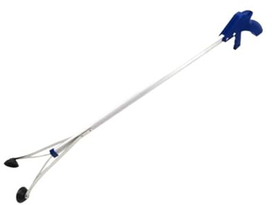 NIUSABOU Behinderte Handschellen, Reacher Grabber Küchenwerkzeug Faltbarer Leichter Müllsammler Blau 82x10cm