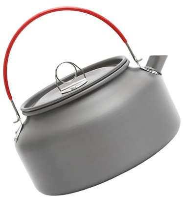 FANSHINUO Leichte Aluminium-Legierung, Camping-Wasserkessel, Outdoor, Wandern, Teekanne, Wasserkanne für drinnen und draußen, Lagerfeuer, Wasserkessel und Teekanne