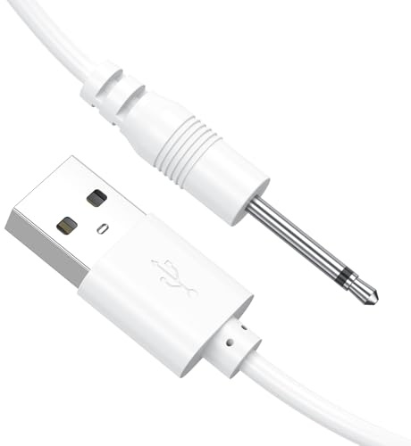 Vancle USB DC Charger Cable 2.5mm for Vibratoreper, Fast Charging Replacement Cord for Massager, DC Charging Cables for Beauty Instruments 100CM