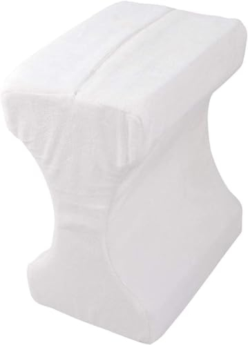 YORKSHIRE HOMEWARE Bamboo Memory Foam Leg Pillow | Breathable Knee Pillow for Sleeping on Side | Contour Wedge Pillow Relieve Back, Knee, Hip & Sciatica Discomfort Support Pillows Bamboo Zip Cover