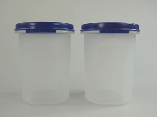 TUPPERWARE Circular 440 ml blau (2) Deko Back Zauber Dosen für Kaffee Pads
