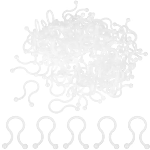 sourcing map Plastic U Shape Twist Lock Cable Wire Ties 10mm Dia 100 Pcs White