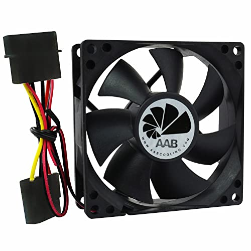 AABCOOLING Fan 8 - Una Economico ed Efficiente 80mm Ventola Aspirazione, Ventola PC Portatile, Ventilatore per Computer, Raffreddamento PC, 8cm, 4 Pin MOLEX 25 Db (A)