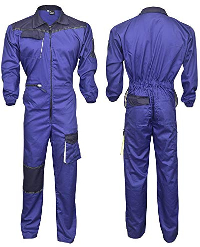 Norman - Conjunto de ropa de trabajo para hombre, color azul azul cobalto S