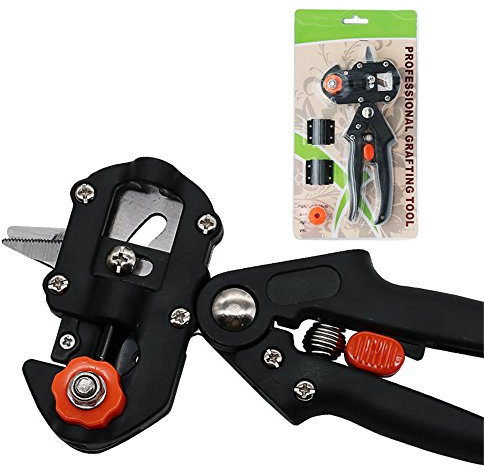 Pfropfschere Ratschenschere Veredelungsschere AST Baum Obstpflanzen Garten mit 2 Klingen