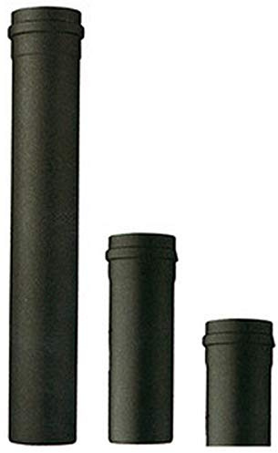 Pelletofenrohre aus Stahl Save, 80 mm, 25 mm, 50 mm, 100 gebogen, 45° 90° T, Kondensatrosette (Rohr 25 cm 80 mm)