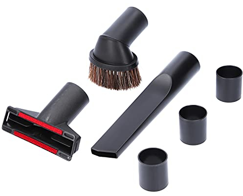 McFilter I Düsenset 6-teilig geeignet für Siemens VSQ5X1230 Q5.0 extrem silencePower Staubsauger, enthält Möbelpinsel, Polsterdüse, Fugendüse, 3 Adapter