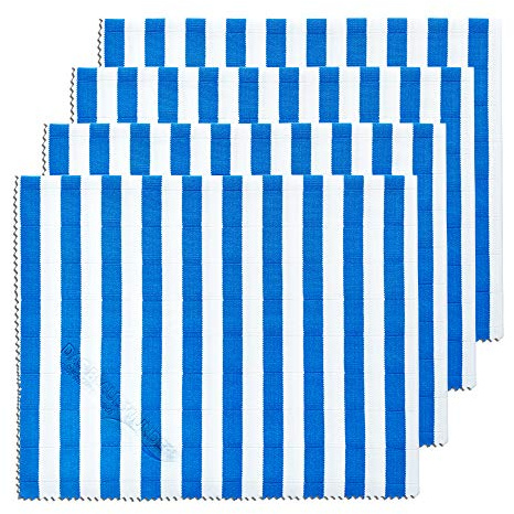 Das blaue Wunder Brillant Premium (Blau, 4) Putztuch Trockentuch 40 cm x 50 cm I Streifenfrei säubern I Küche Badezimmer