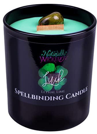 Naturally Wicked ® Spellbinding Glückskerze | Duftende Kristall-Zauberkerze | Inc einzigartige Kerze Geschenkbox