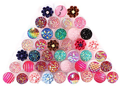 60 Pcs Colorful Lash Disposable Mascara Brushes Diamond Eyelash Spoolies Makeup Brush Mascara Wand in Sanitary Tube Lash Supplies