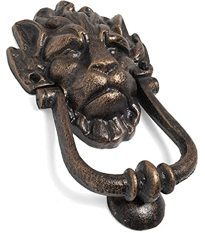 Moritz Türklopfer Löwe Löwenkopf Antik Stil Gusseiesen Rustikal Türklingel Door Knocker Barock Türglocke Haustür Türdekoration Türgong