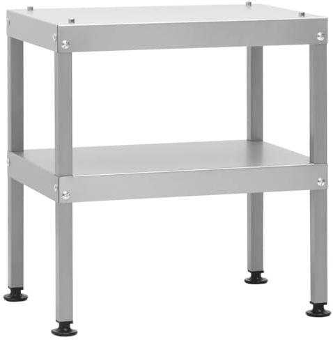 ZEYUAN Tisch für Räucherofen 40x28x44,5 cm Verzinkter Stahl, Räuchern Zubehör, Kaltrauchgenerator Für Räucherofen, Tischräucherofen, Tisch Untergestell, Gasbrenner Für Räucherofen