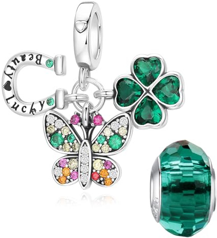 LNQOBU Perles Charms Argent 925 pour Bracelets, Compatible avec les Pandora Bracelets et colliers Européens pour Femmes