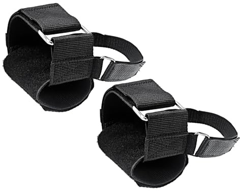 Ronyme Accesorio para Mancuernas para pies, Correas de Tobillo para Entrenador Tibial para Levantamiento de Pesas en los pies, rizos de isquiotibiales, 2 Piezas