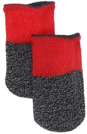 FONDOTIN Leichte und Atmungsaktive Daumenabdeckung aus Nylon und Kohlefaser 2 Stück Fingerlinge für Spiele mit Präziser Reaktion und Stylischem Design