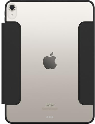OtterBox Symmetry Folio Hülle für iPad Air 11 Zoll (M4/M3/M2), Schwarz | Für iPad Air 11, Stoßfeste, sturzsichere, dünne Schutzhülle, nach Militärstandard getestet, Keine Einzelhandelsverpackung