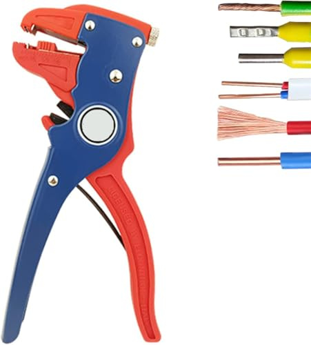 Vista Quick Strippers,Quickstriper Wire Striper,Vista Quick Strip Wire Stripper,Automatic Self Adjusting Wire Stripper,Multi-Function Wire Stripping Pliers for Cable Wire Repair (Red)