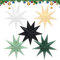 5 Pezzi Stelle di Carta Natalizia 30 cm da Appendere - Decorazioni Natalizie Pieghevoli per Albero di Natale e Nozze