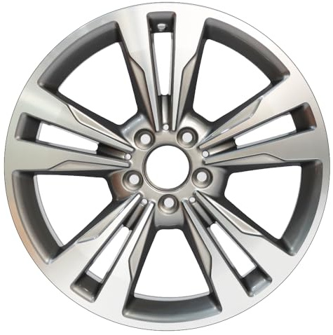LUNEGUE New 18 x 8.5 Alloy Replacement Wheel Fits For Mercedes-Benz E-Class E350 E400 2014 2015 2016 OEM Design Wheel 18 18x8.5 Machined GREY Single Replacement Rim
