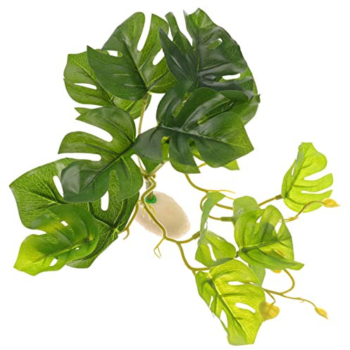 Toddmomy Decorazione Per Terrario Di Rettili Piante Artificiali Simulate Per Acquario Ornamentale e Lifelike Facile Installazione Per Tartarughiera e Habitat Di Rettili