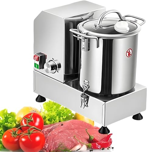 Hachoir à légumes professionnel, hachoir à viande multifonctionnel 6L9L/15L, pour pommes de terre, oignons, gingembre,6L