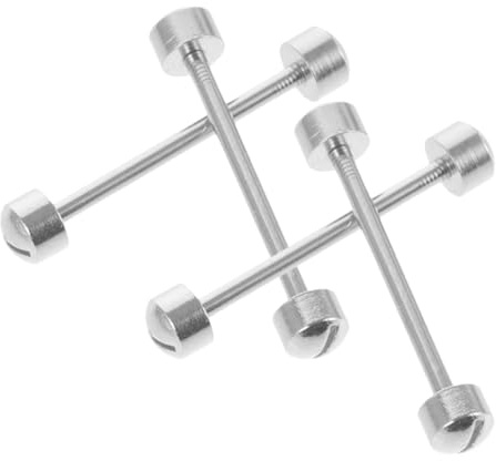OUNONA Varillas de Conexión para Correas de Reloj 18 Mm Acero Inoxidable 4 Piezas, Pasadores de Tornillo para Reparación de Relojes, Kit Herramientas Reparación Relojeros, Accesorio