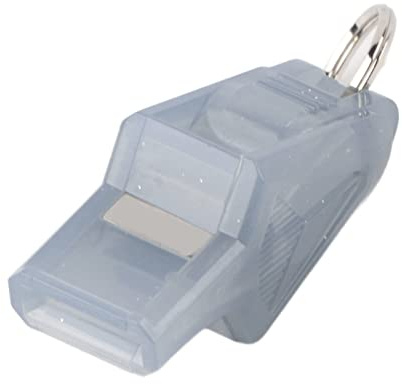 Generic Domarvisselpipa Slitstark Klingande Krispig Visselpipa för Tävlingar och Sporter, Robust Delfinvisselpipa för Tränare, Lärare, Skolor Plast (Grå)