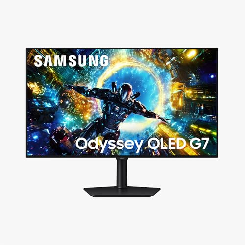 Samsung Écran Gaming Odyssey OLED G73SH 32, Écran Plat, VESA DisplayHDR True Black 400, Dual Mode, 4K UHD 165 Hz ou Full HD 330 Hz, 0,03ms, Ajustable en Hauteur, Inclinable, Pivotable, LS32HG732SUXEN
