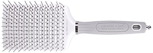 Olivia Garden Haar-Rundbürste Ceramic + Ion XL Pro, Vent Paddle Bürste, 13-reihig