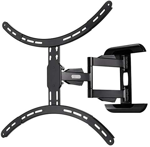 Hama TV-Wandhalterung (neigbar, schwenkbar, vollbeweglich für Fernseher von 37 bis 75 Zoll (94 cm bis 191 cm Bildschirmdiagonale), inkl. Fischer Dübel, VESA bis 600x500, max. 45 kg) schwarz