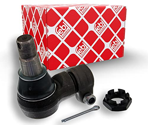 febi bilstein 39658 Winkelgelenk für Lenkhydraulikzylinder, mit Kronenmutter und Splint, 1 Stück