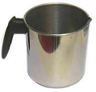 Steel Pan 2280512 Bollilatte Acciaio Inossidabile, Cm 12, Lt 1