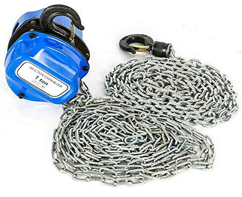 Profi Kettenzug 1000kg 4m Flaschenzug Hebevzug Seilzug Kran 1t Brandneu Hebezug