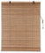 Julido Bambusrollo 120x160cm, braun Akzent, Raffrollo Fensterrollo innen, Sichtschutz, Sonnenschutz, Blendschutz, Fensterdekoration Boho, Blickdicht und lichtdurchlässig