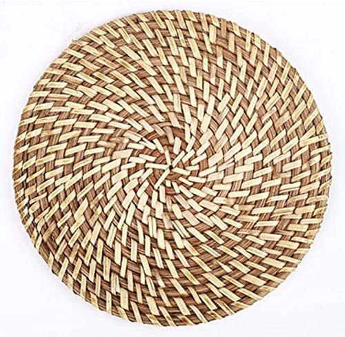 Tovagliette tessute rattan naturale fatte a mano, stuoie intrecciate della Tabella del cuscinetto dell'isolamento termico delle stuoie di posto per il tavolo