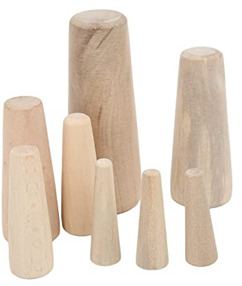 Durchbruchstopfen-Kit, 10 Stück Notstopfen aus Holz, Verjüngt durch den Rumpf, Notstopfen aus Weichem Holz, Ablassstopfen für Boote, Yachten