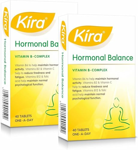 Kira Hormonal Balance 80 Tablets with B-Complex, Vitamin C & Folic Acid | Supports hormonal balance with vitamin B6, b12, helps to reduce tiredness,folic acid tablets for women