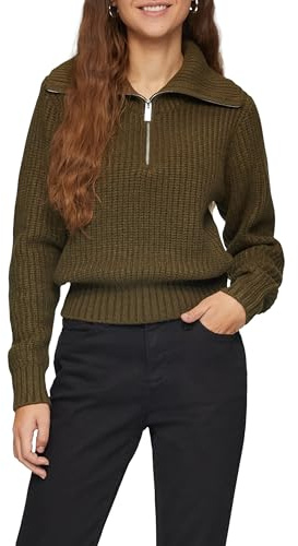 QS 2153149 Maglione con Collo Troyer, 7864, XL Donna