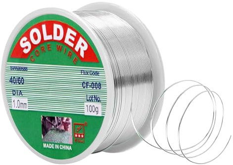 YANINEE 1 mm 100g Lötzinn mit Flussmittel Elektronik, Lötdraht Bleifreies