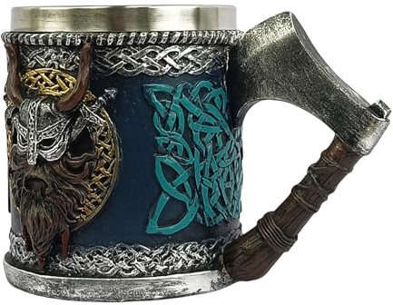 Boccale da birra gotico – Boccale da birra elegante a tema gotico per i collezionisti | Boccale da birra in ceramica dal design dettagliato, per la decorazione gotica della casa, F