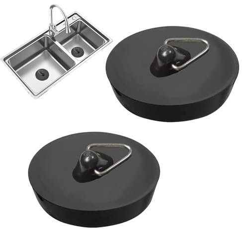 2 unidades de tapones de desagüe, tapones para lavabo, para bañera, cocina, baño