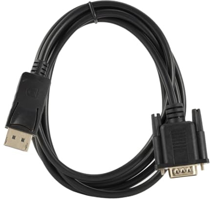 LOORGVEL Cable Displayport Vga con Conector Chapado para Monitor y Proyector Alta Definición y Conectividad Estable para Ordenadores