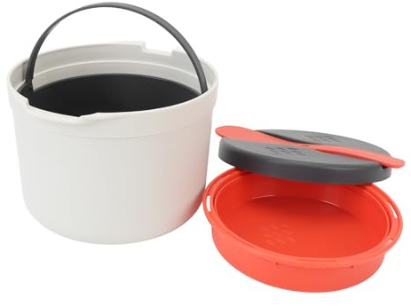 Kikumi Coachadora de Arroz de Microondas Vaporante de Arroz Portátil Portable Vegetales para el y Verduras