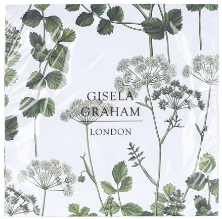 Gisela Graham London Paper Napkins Spring Hedgerow Design, 16cm, Pack of 20