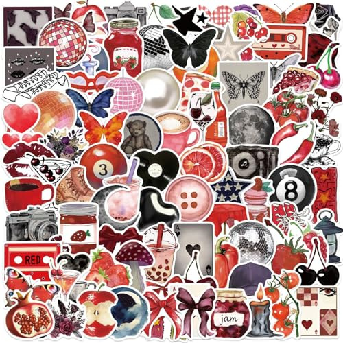100 STÜCK Y2K Aufkleber Pack - Wasserdichte Vinyl Aufkleber für Laptop, Trinkflasche, Skateboard | Downtown Graffiti Design, Coole Sticker für Jugendliche & Erwachsene
