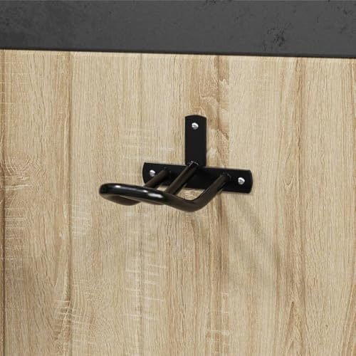 Lumanois Trensenhalter Wandmontage Schwarz Eisen,0.35kg,172452
