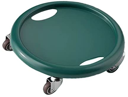 Keenso Core Slider - Disco de entrenamiento abdominal con estructura de metal de poliuretano, 4 ruedas universales para entrenamiento de tronco, ejercicios de gimnasia en casa para hombres y mujeres