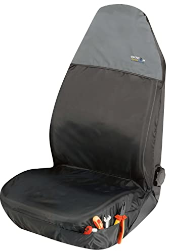 Walser Werkstatt Schonbezug Outdoor Sports, Auto-Sitzschoner, Werkstattschoner-Auto, PKW-Schutzunterlage, Werkstattschoner schwarz/grau
